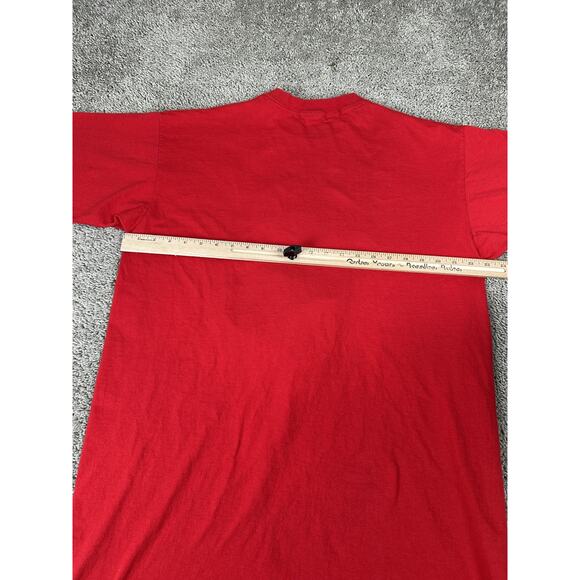 VINTAGE Valentines Shirt Womens One Size Red Beary Much in Love Teddy Bear 90s - Picture 10 of 12